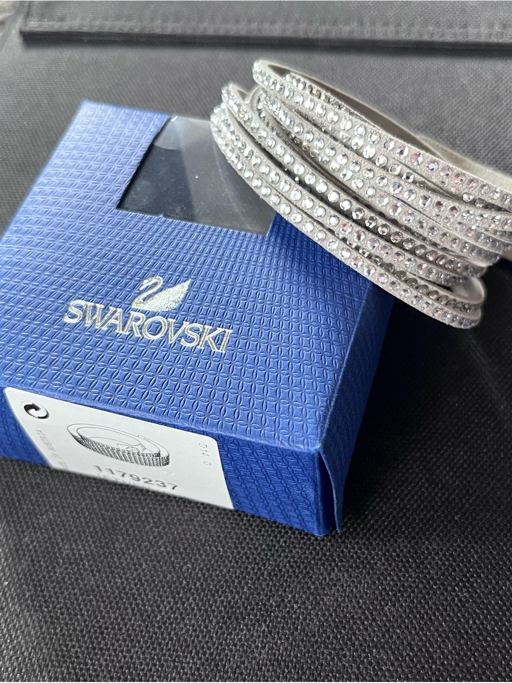 Swarovski Crystal Wrap Bracelet in Silver Gray 36 cm 1179237